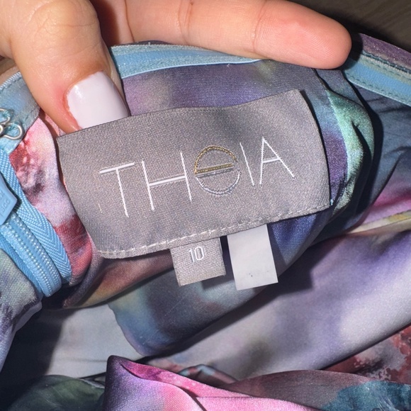 Theia Kimora Haltered Tiered Gown - Picture 2 of 3